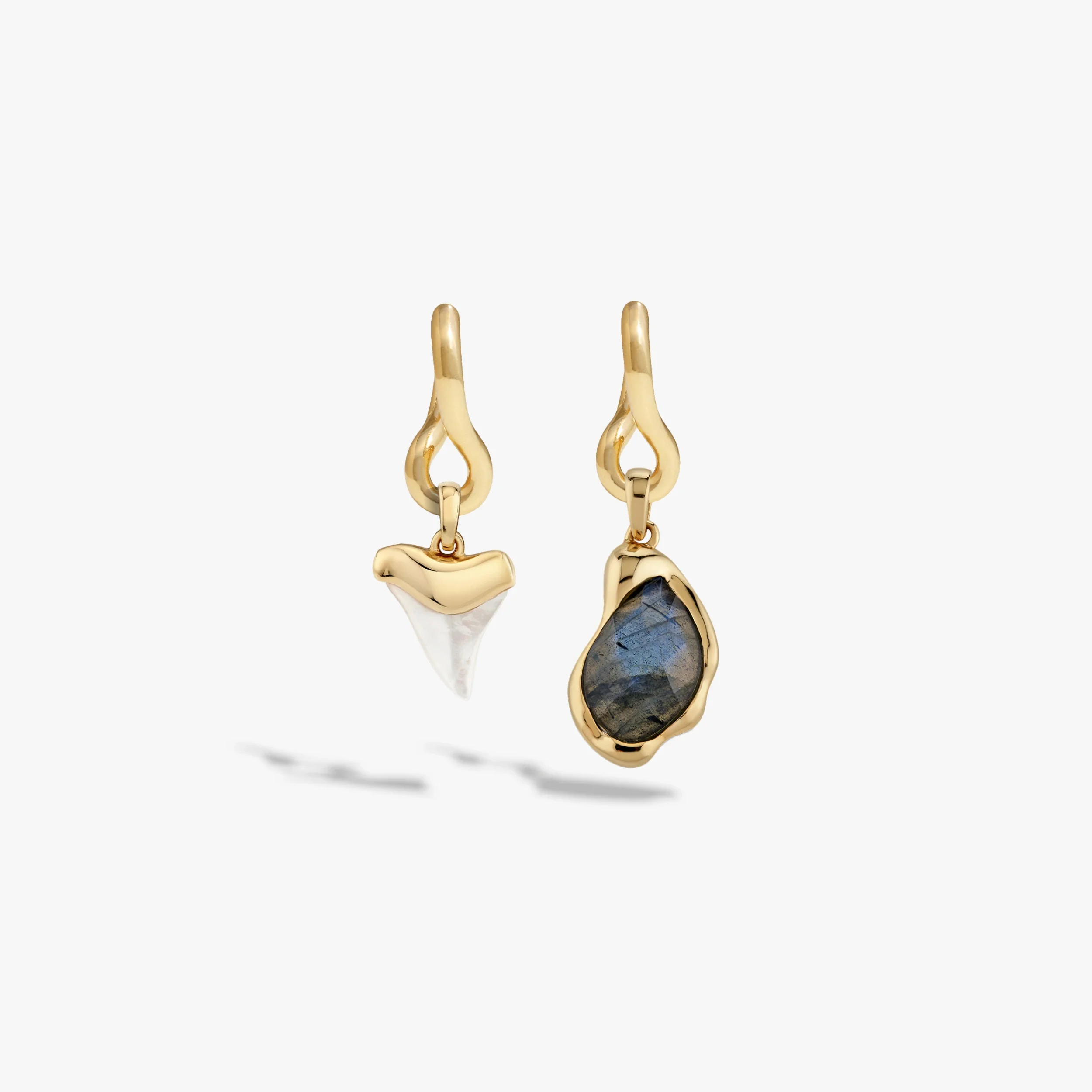 Molten Shark Tooth Earring Set