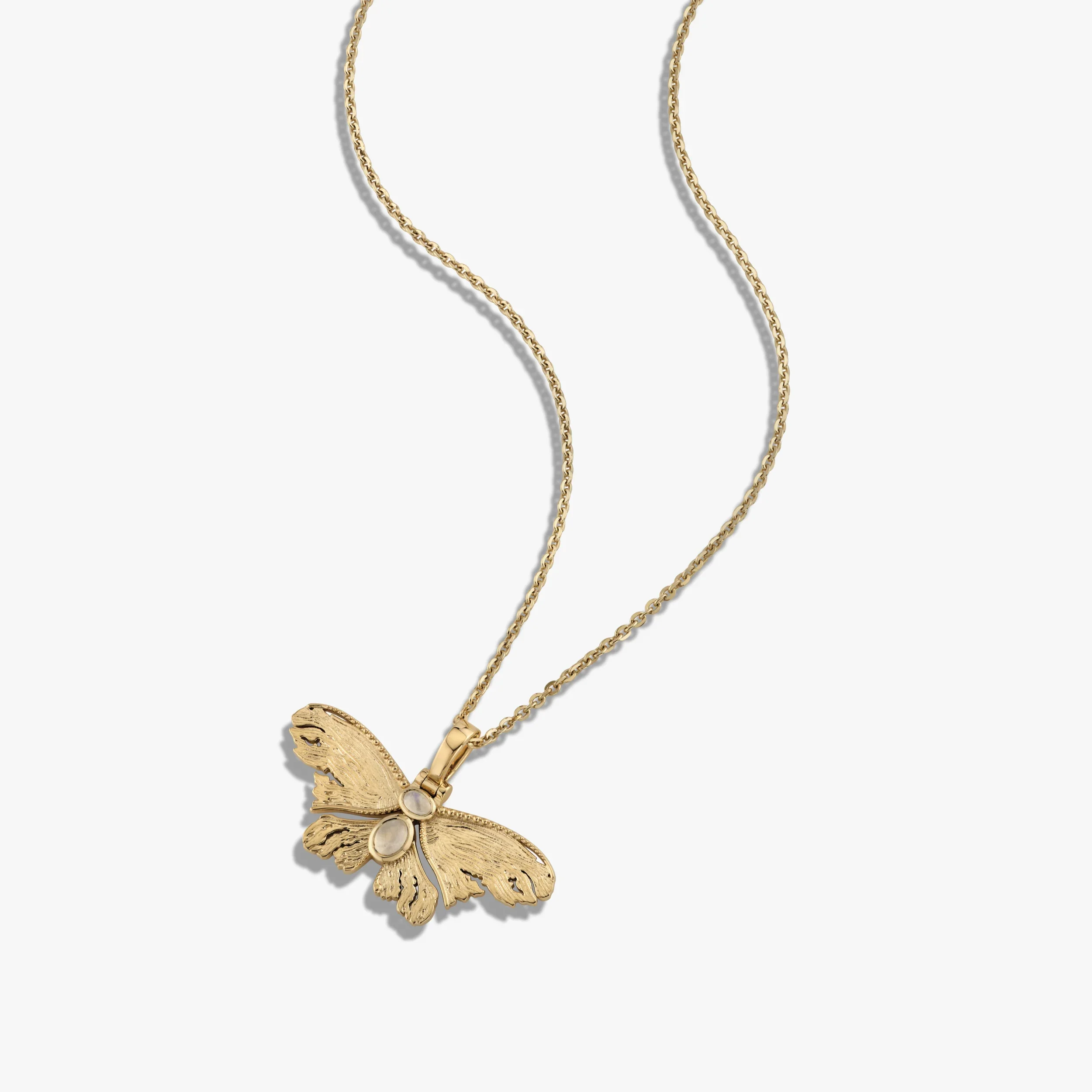 Moonstone Moth Necklace - Image 3