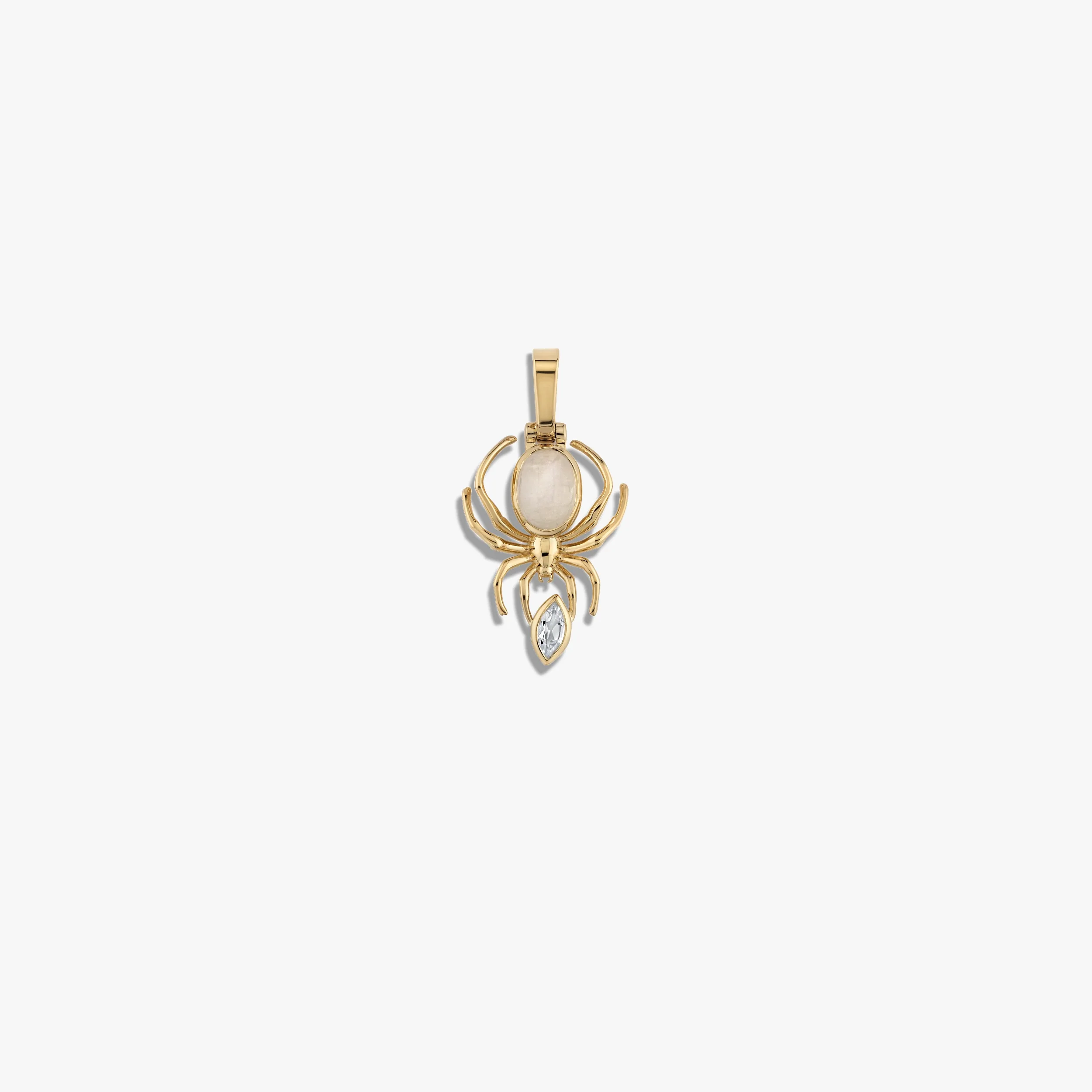 Moonstone Spider Amulet