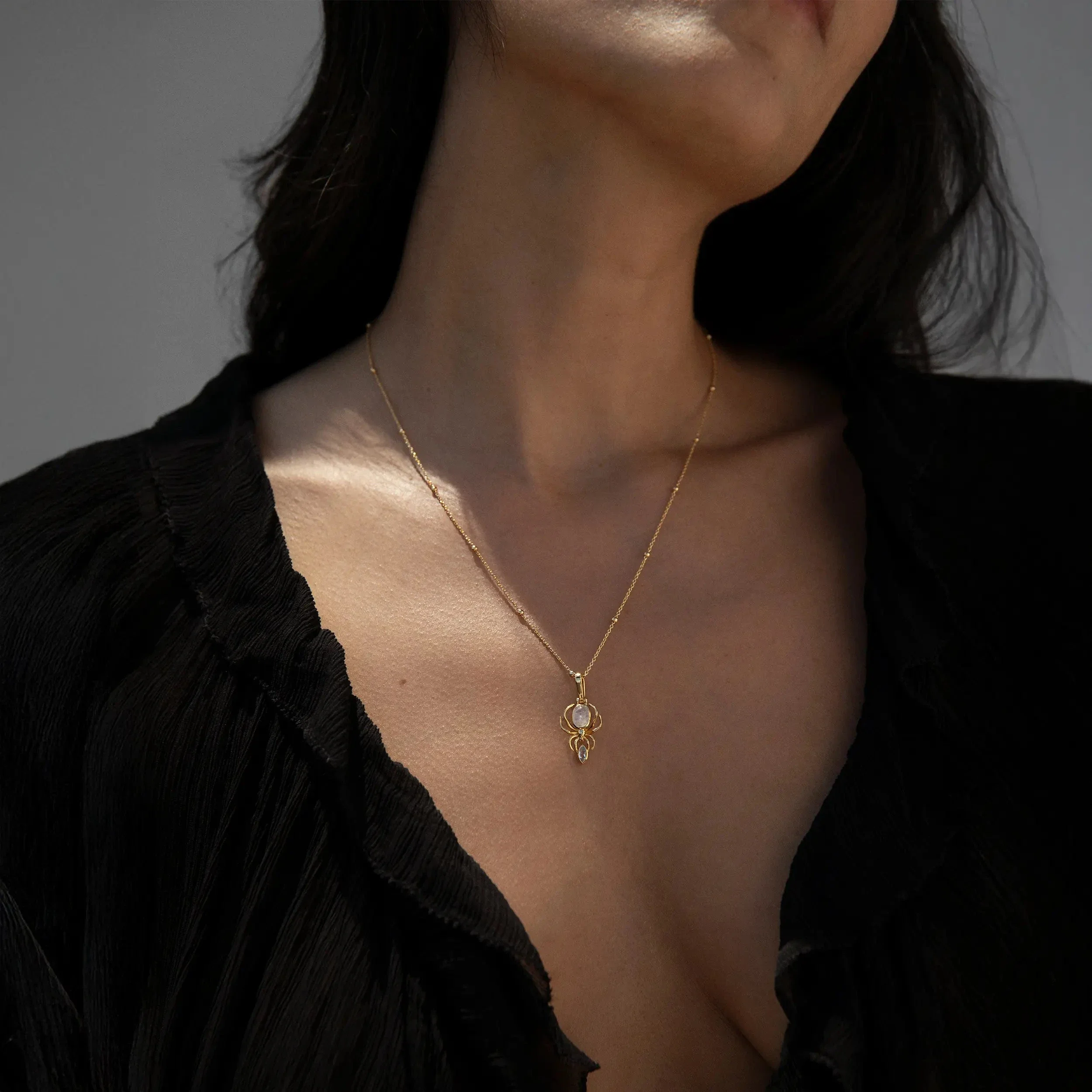 Moonstone Spider Amulet - Image 2