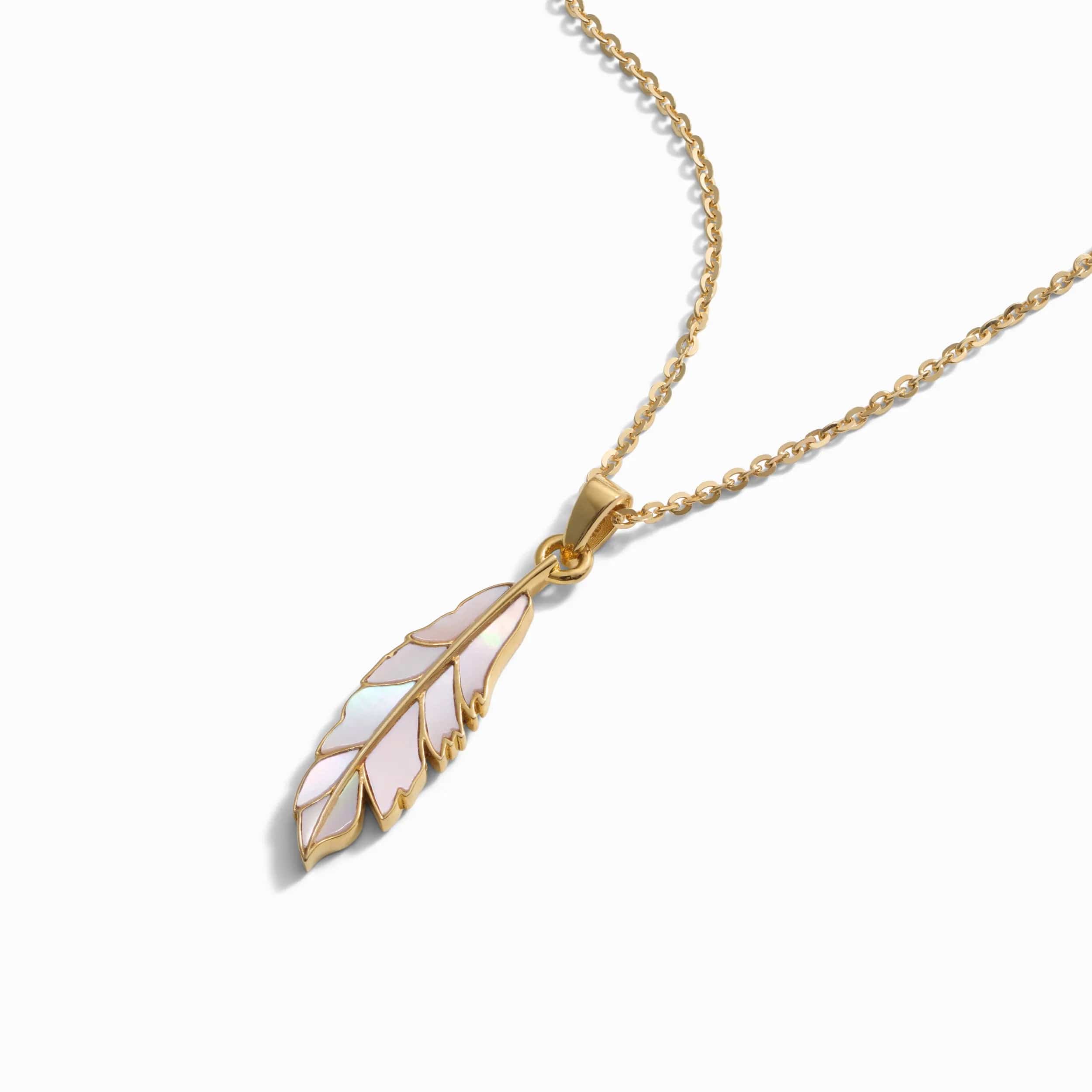 Mother of Pearl Feather Amulet - Image 5