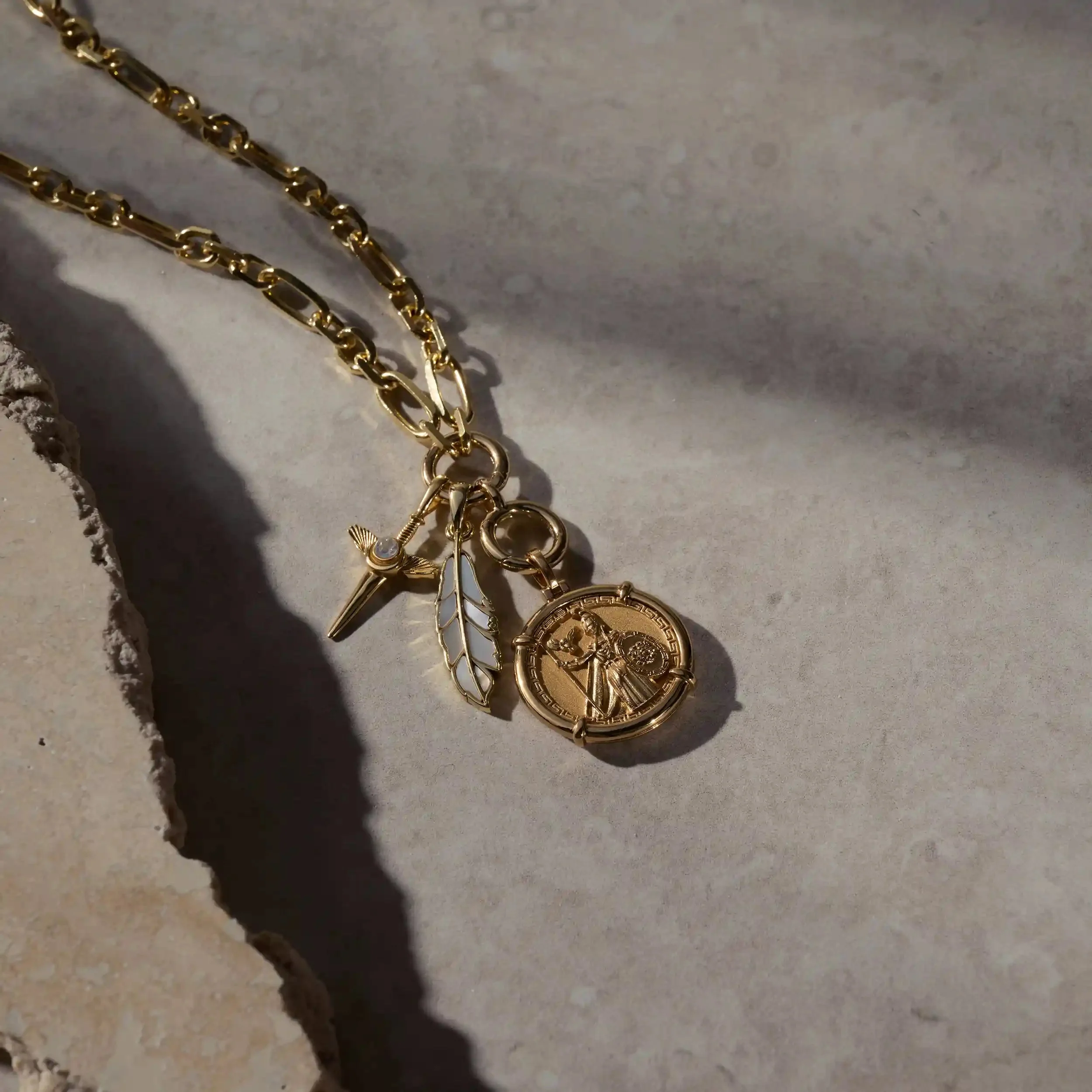 Mother of Pearl Feather Amulet - Image 7