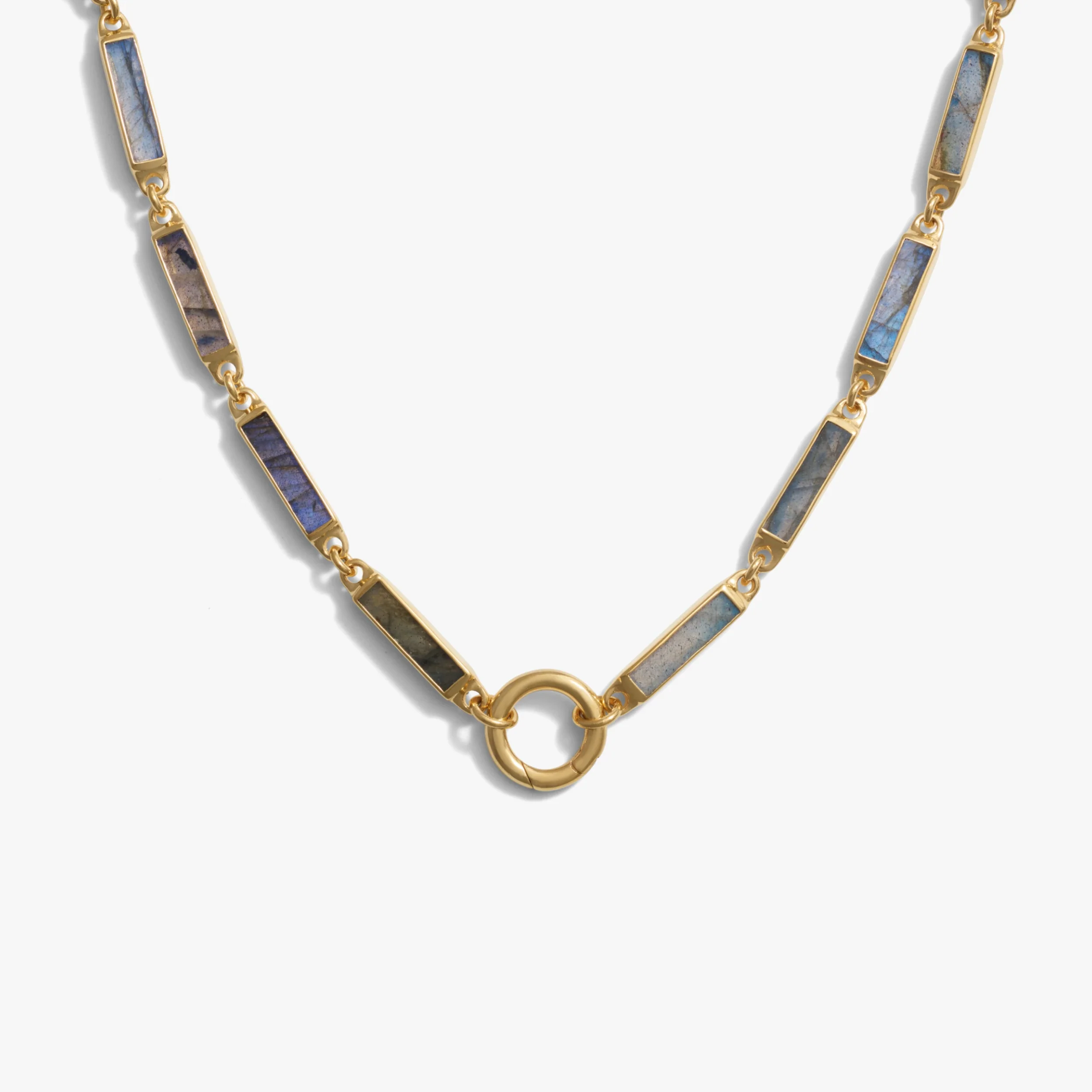 Gemstone Bar Charm Necklace - Image 6