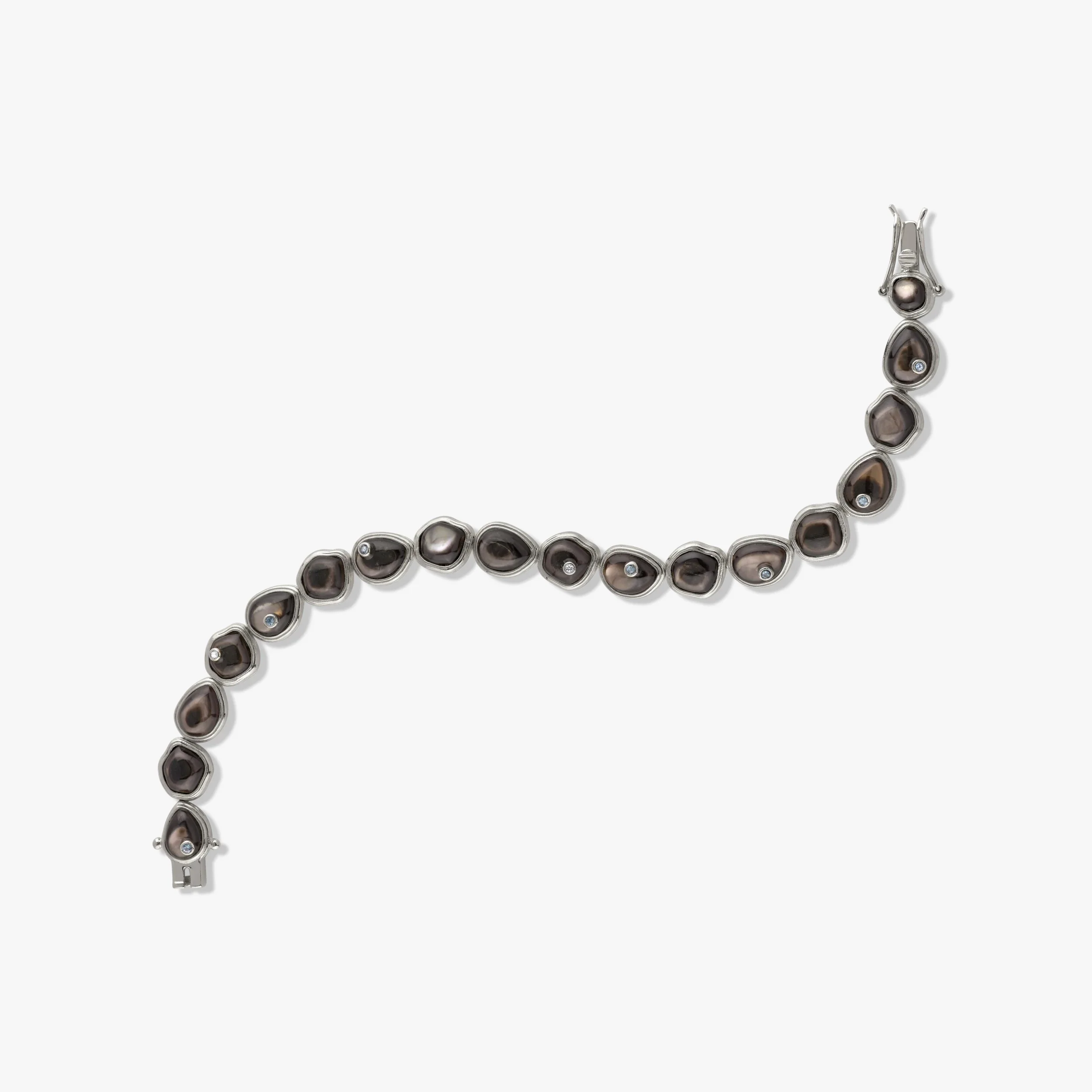 Organic Pearl Gemstone Tennis Bracelet - Image 7