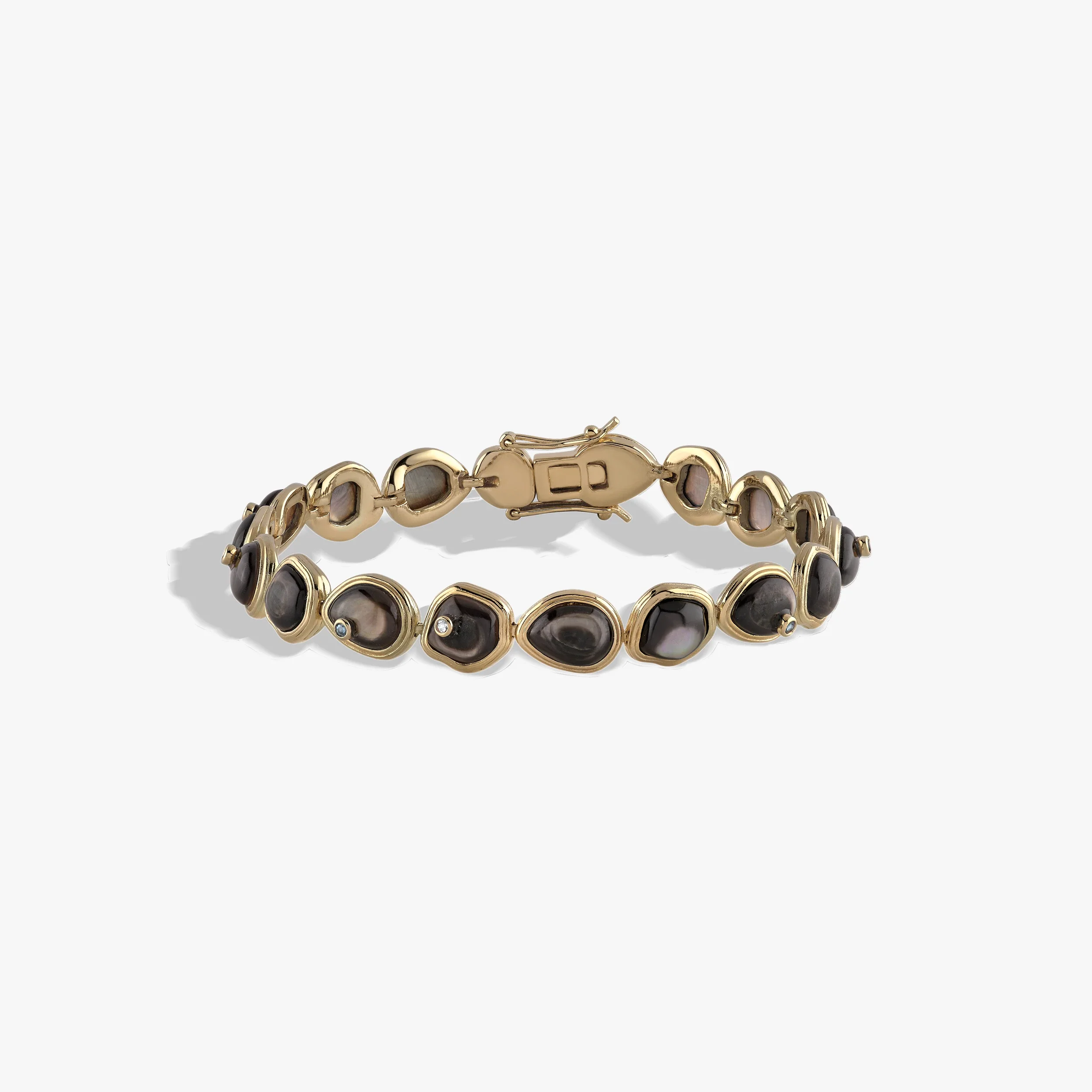 Organic Pearl Gemstone Tennis Bracelet - Image 9