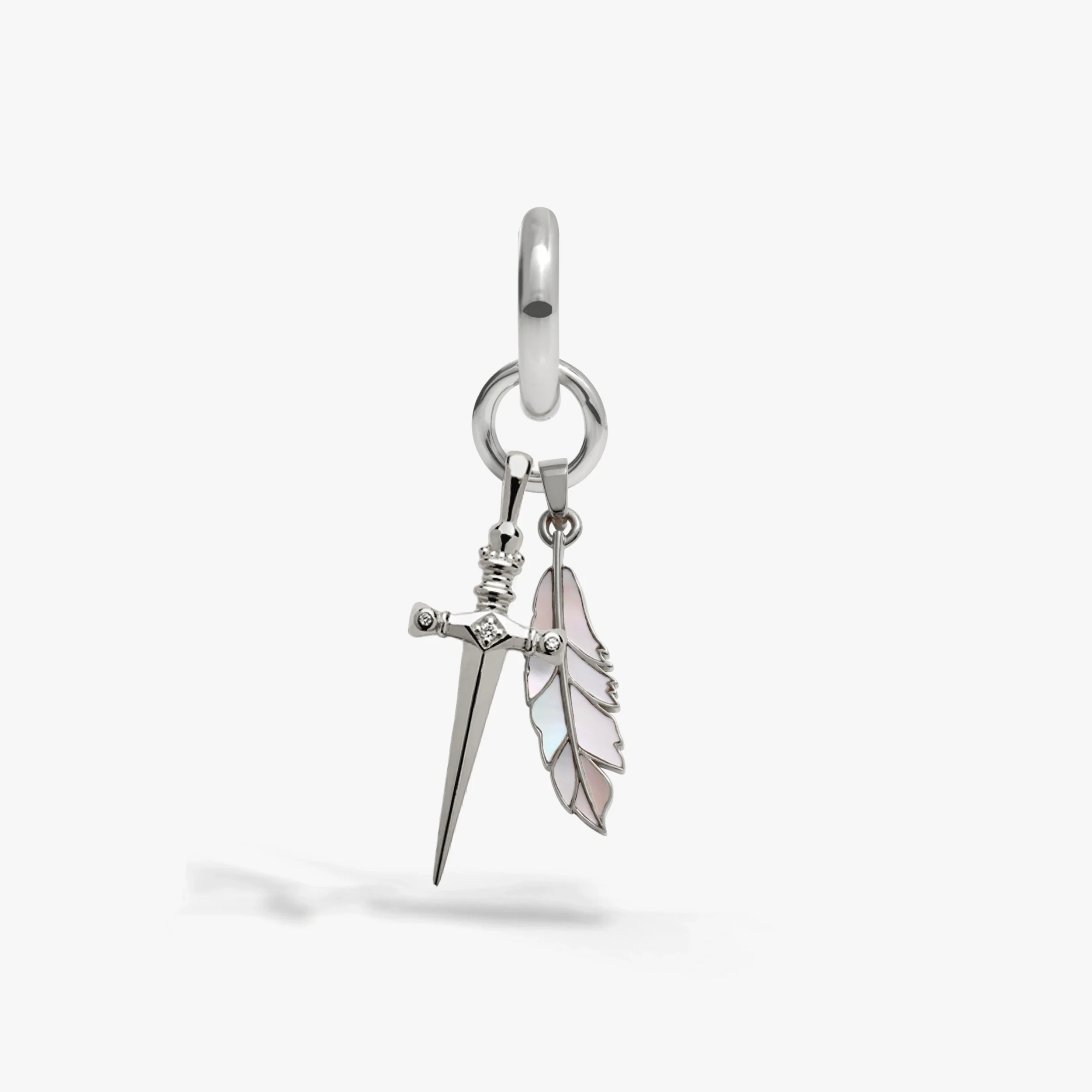 Pen & Sword Charm Earring - Image 3