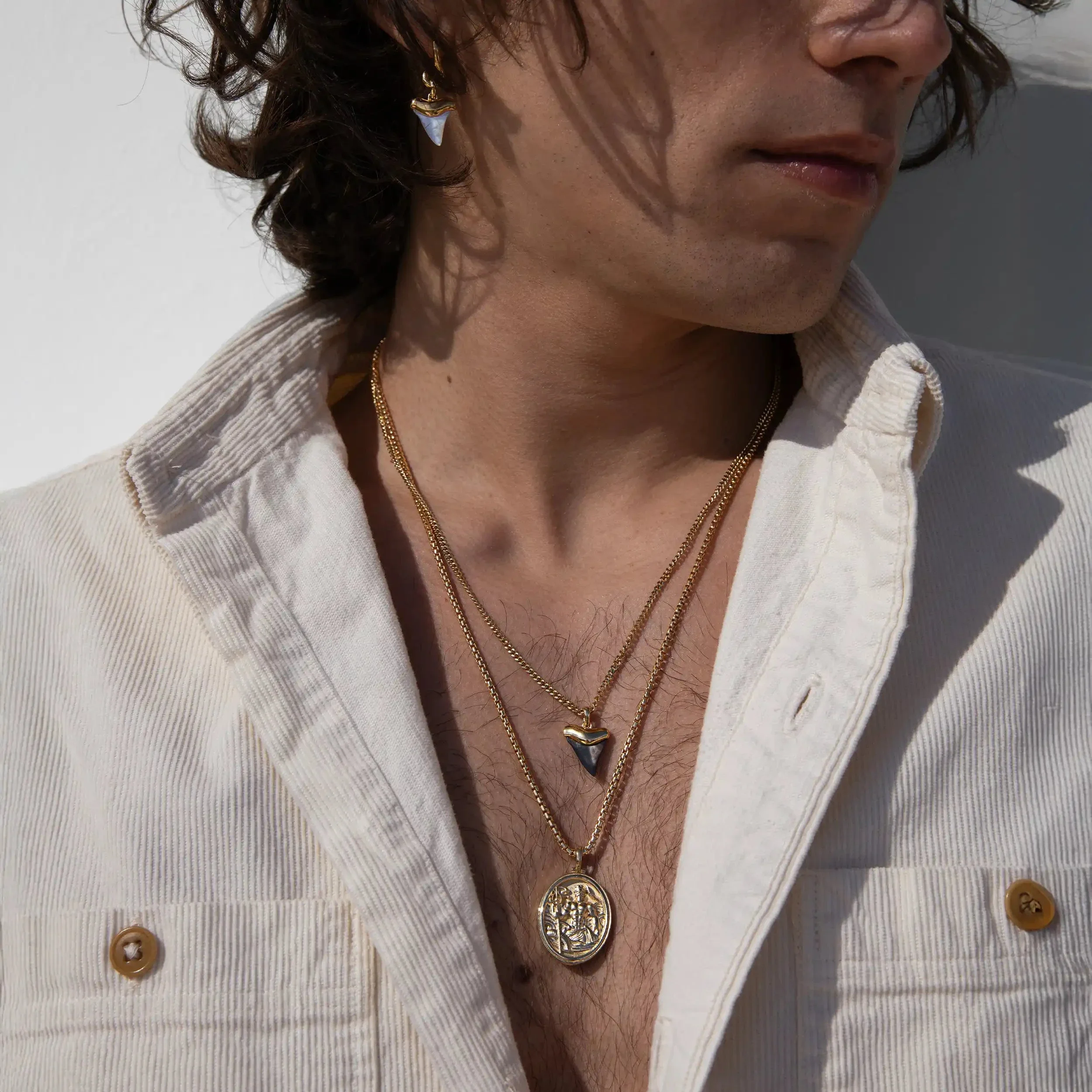 Poseidon and Shark Tooth Necklace Set - Image 2