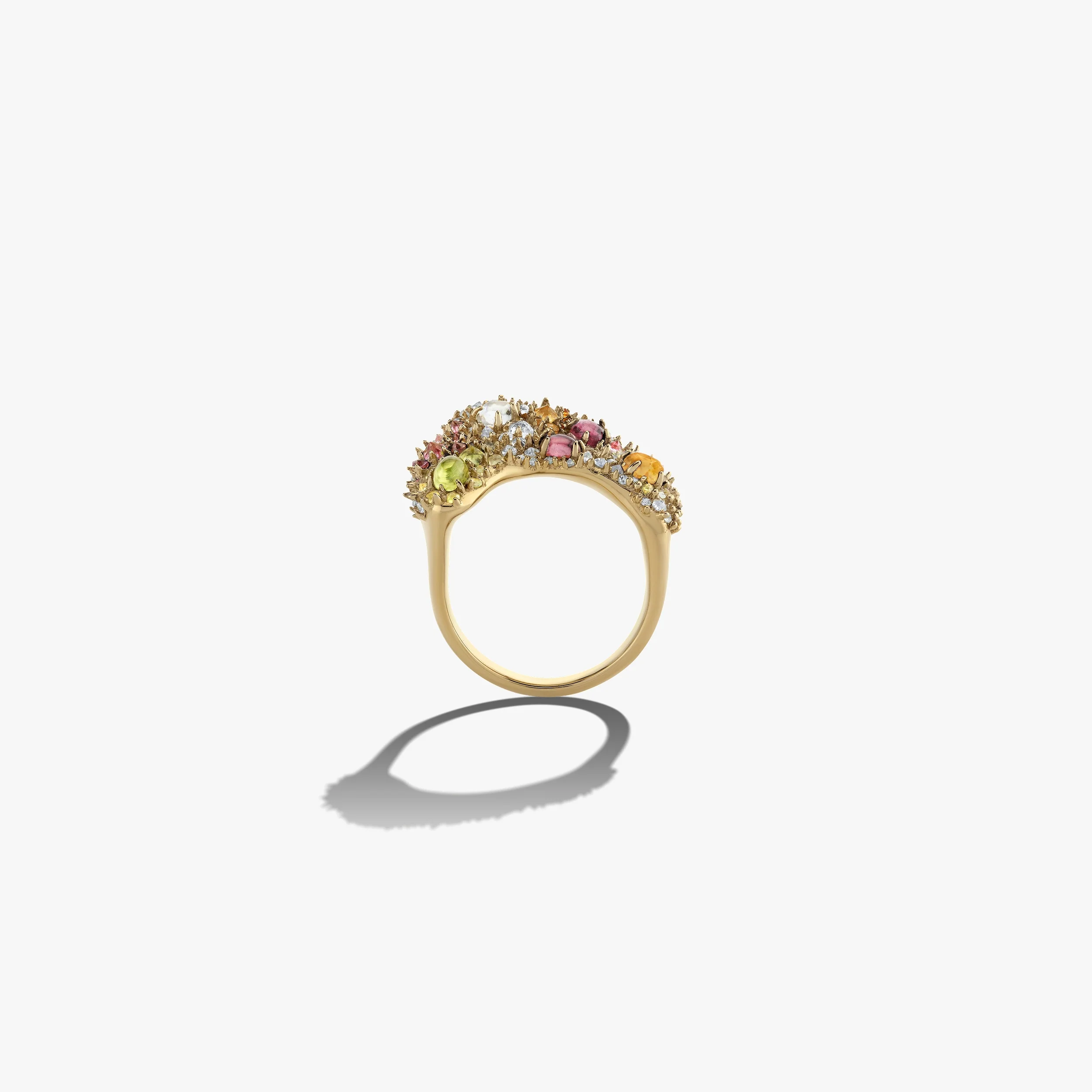 Encrusted Wavy Ring - Image 6