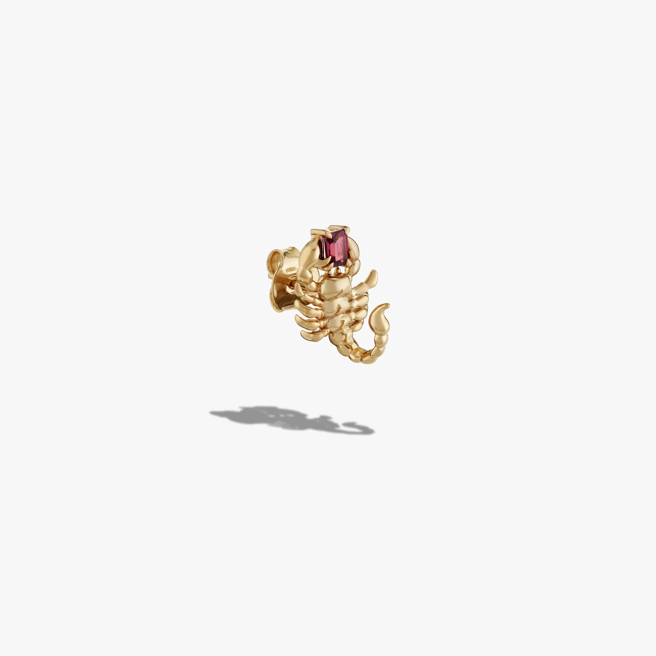 Gemstone Scorpion Stud Left