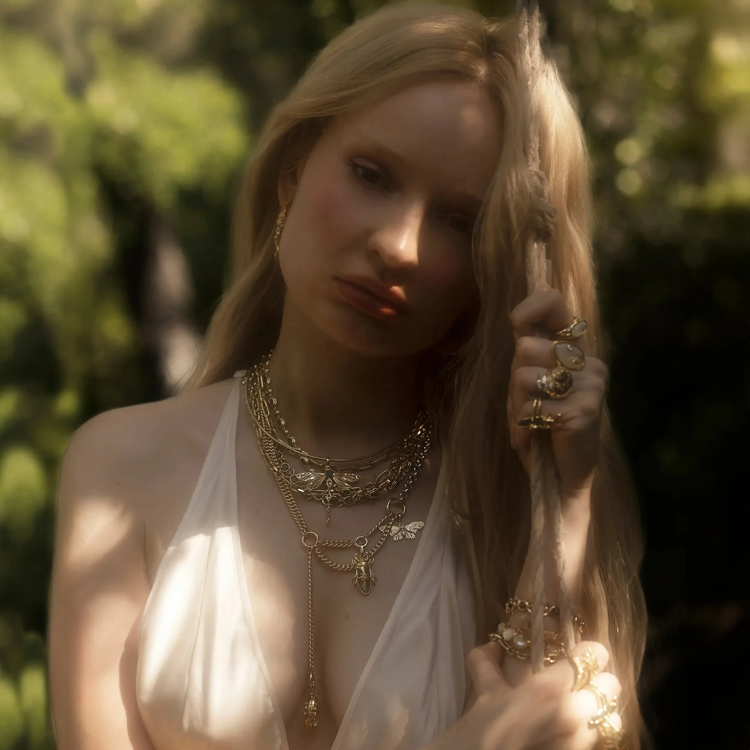 Secret Forest Asymmetrical Charm Necklace - Image 5