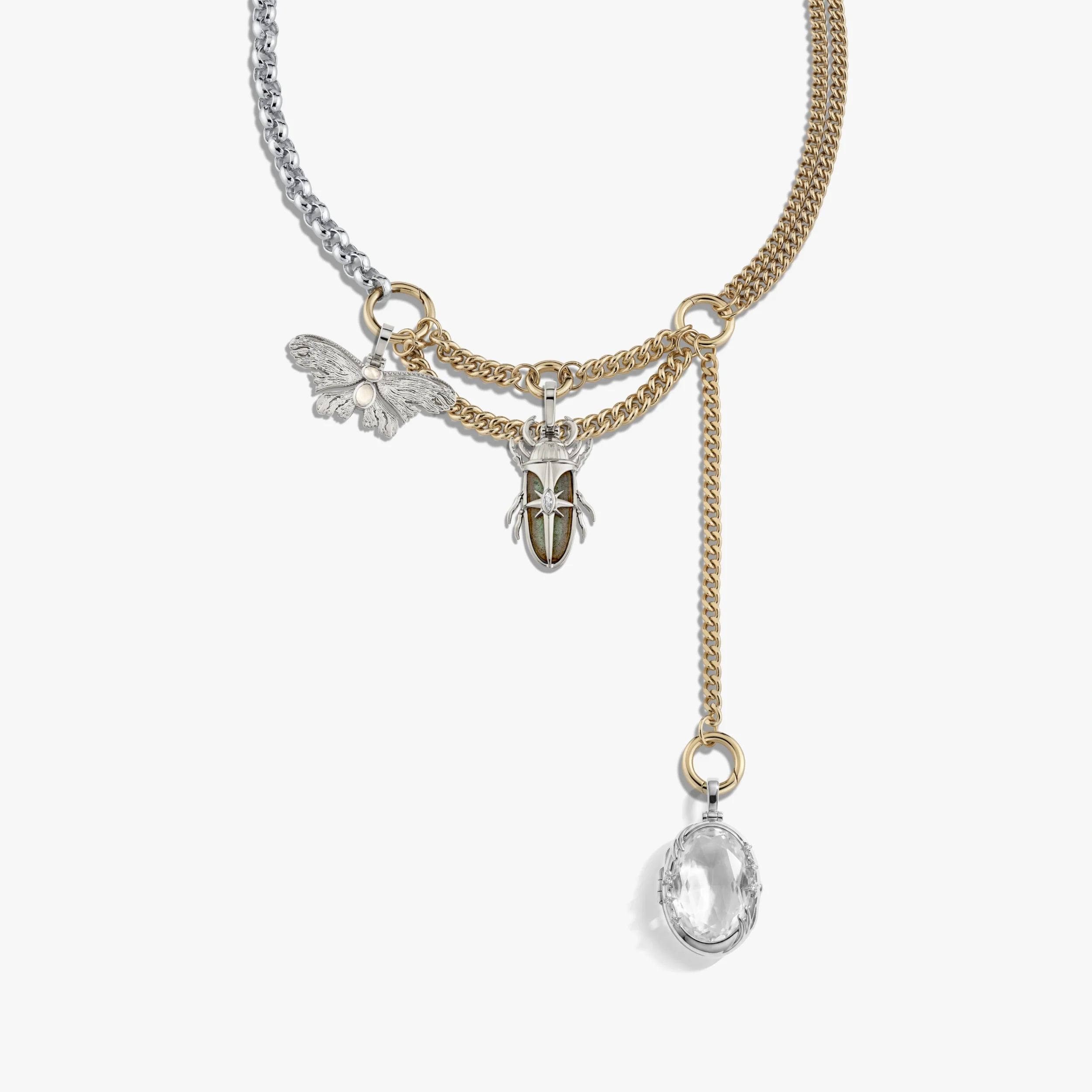 Secret Forest Asymmetrical Charm Necklace - Image 6