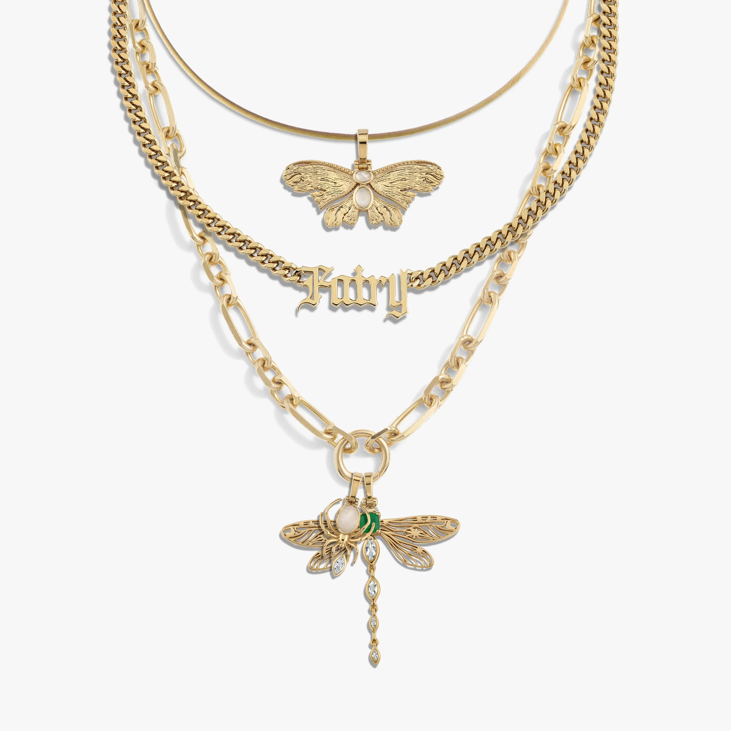 Secret Forest Charm Necklace Set