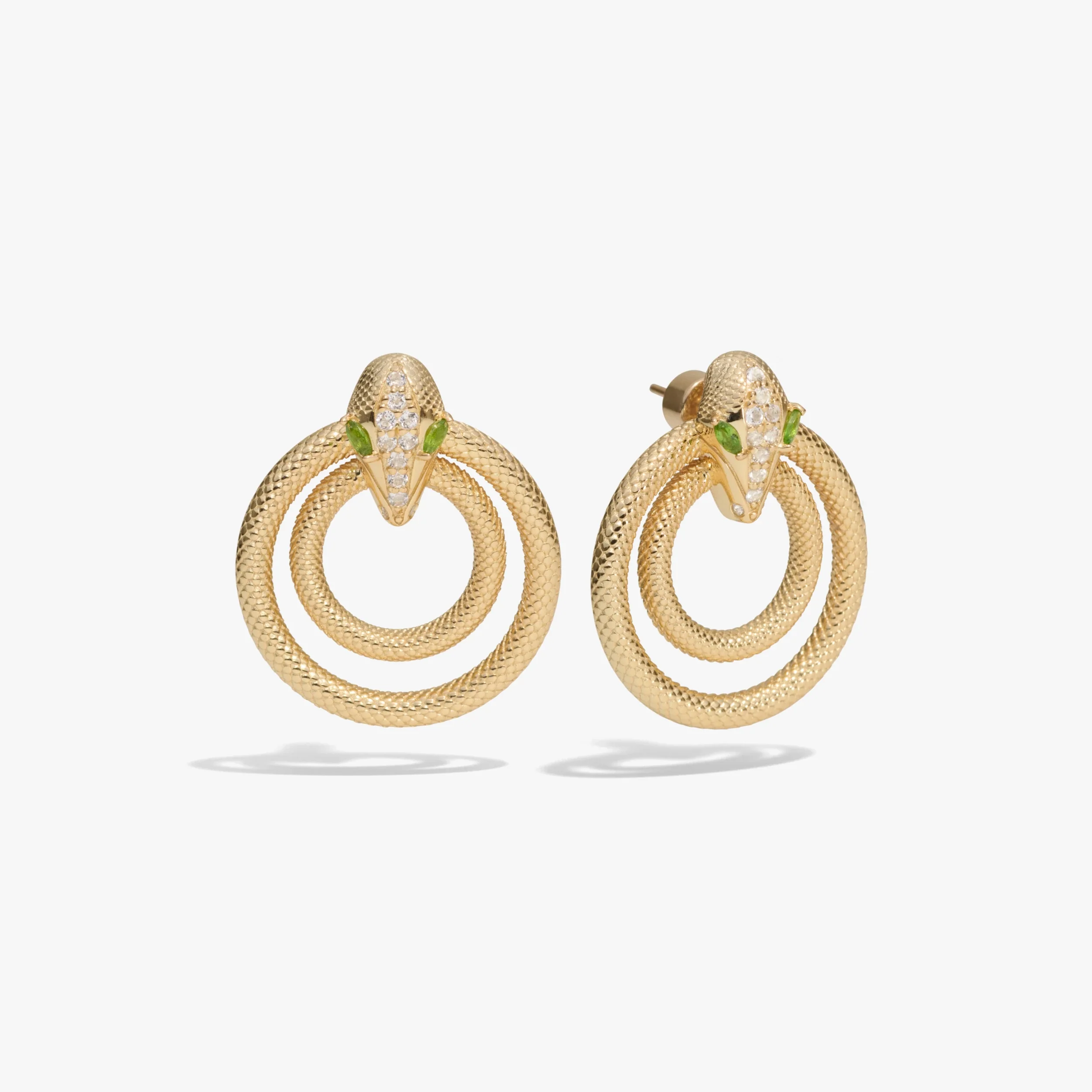 Snake Doorknocker Earrings