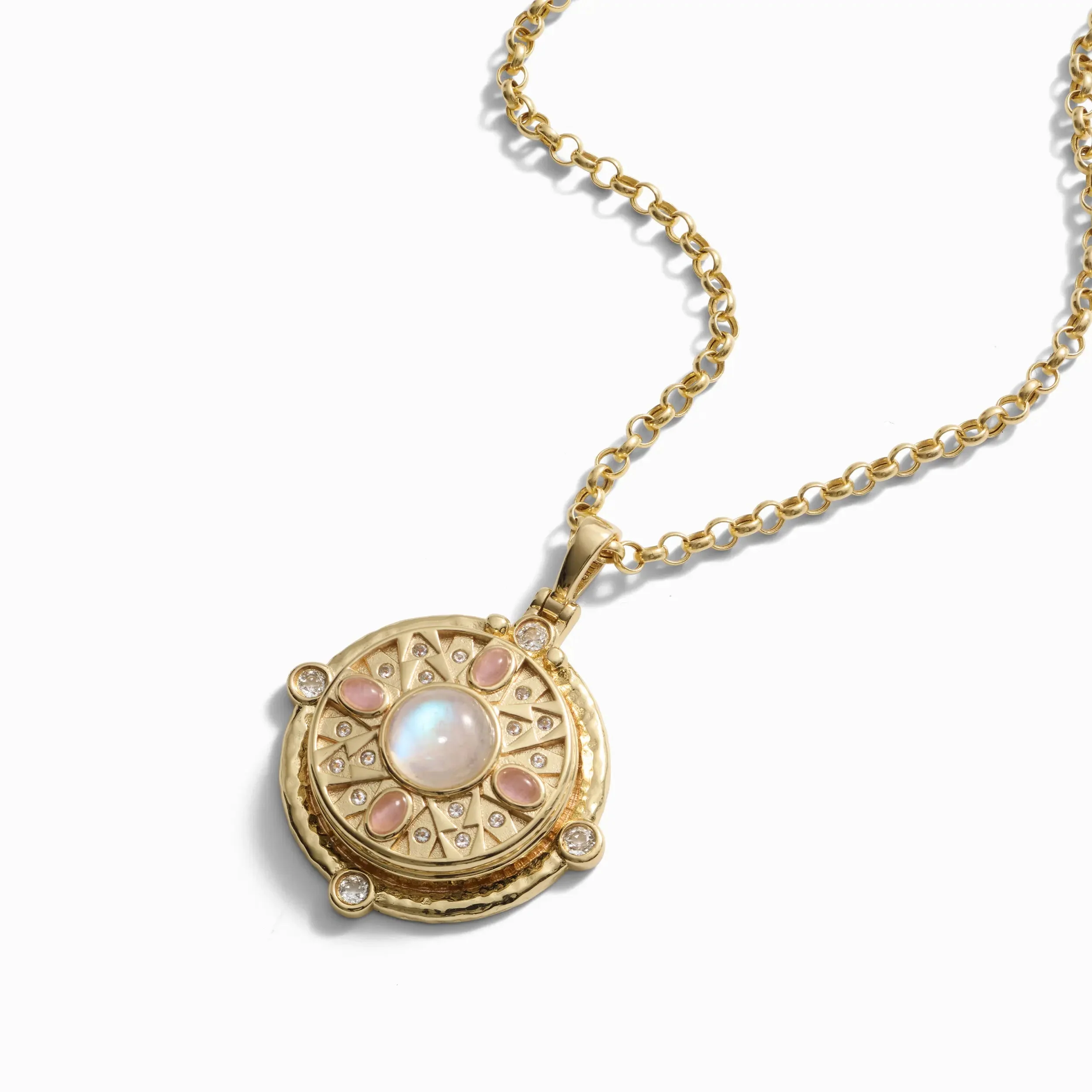 Pink Manifestation Locket Necklace - Image 3