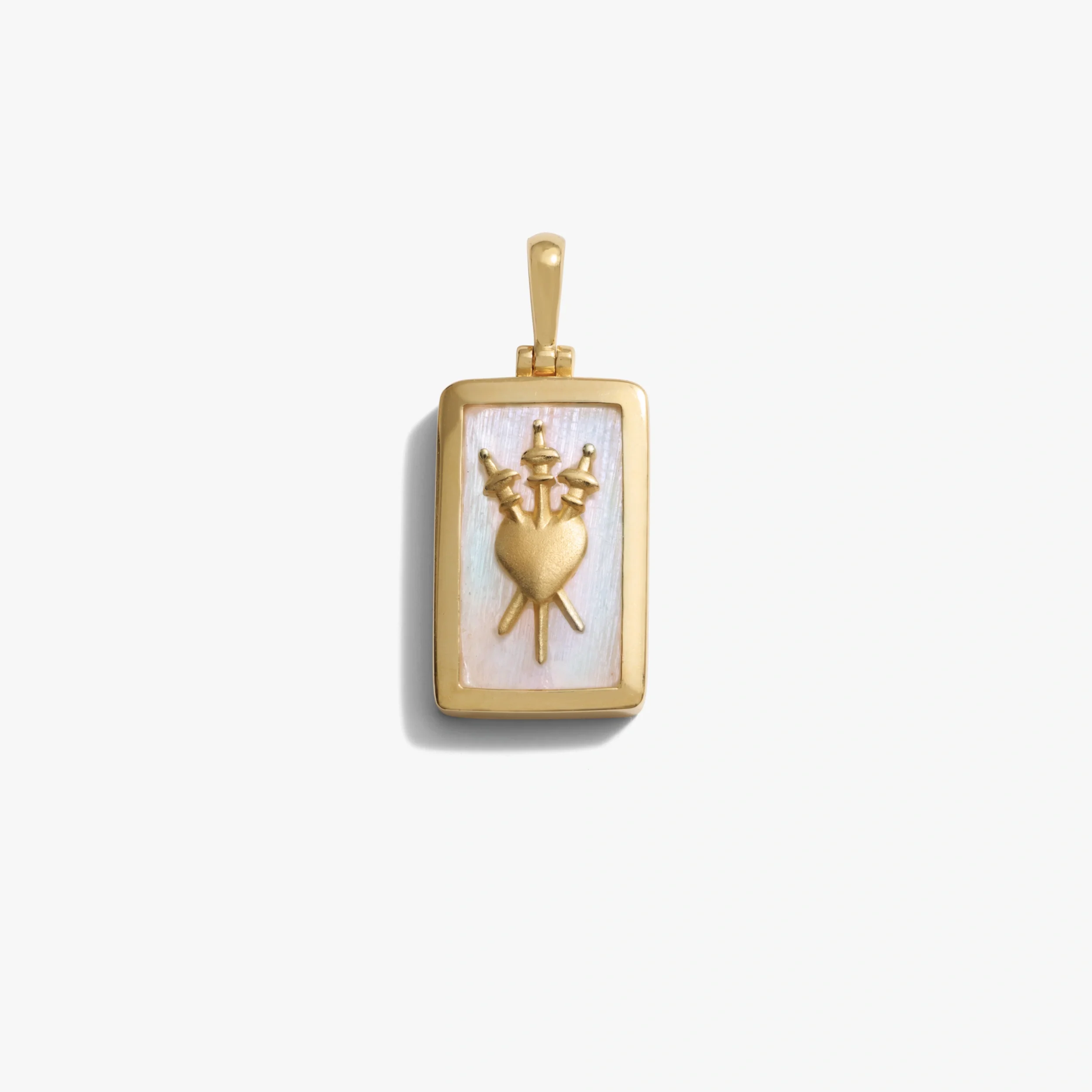 Three of Swords Tarot Pendant