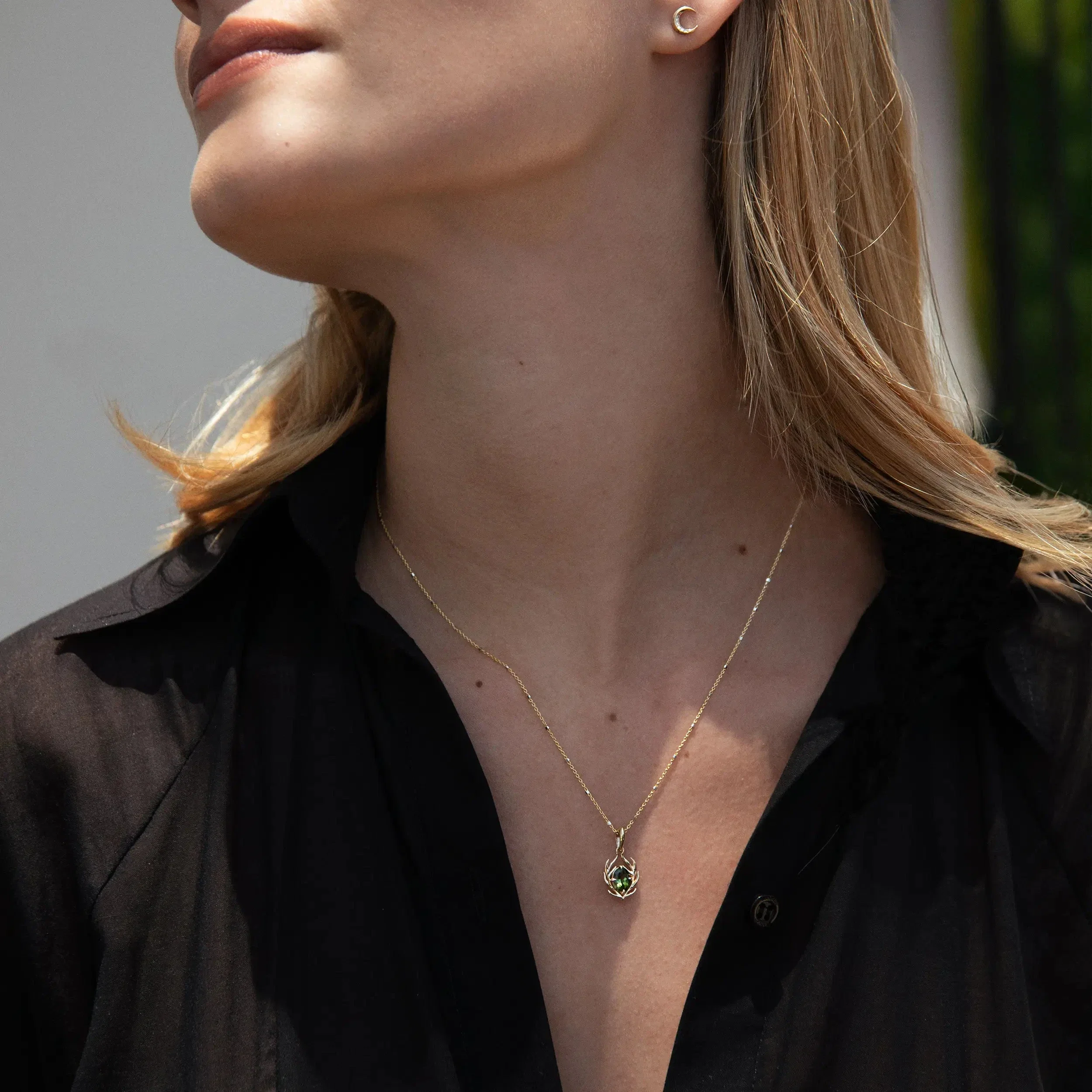 Tourmaline Stag Necklace - Image 2