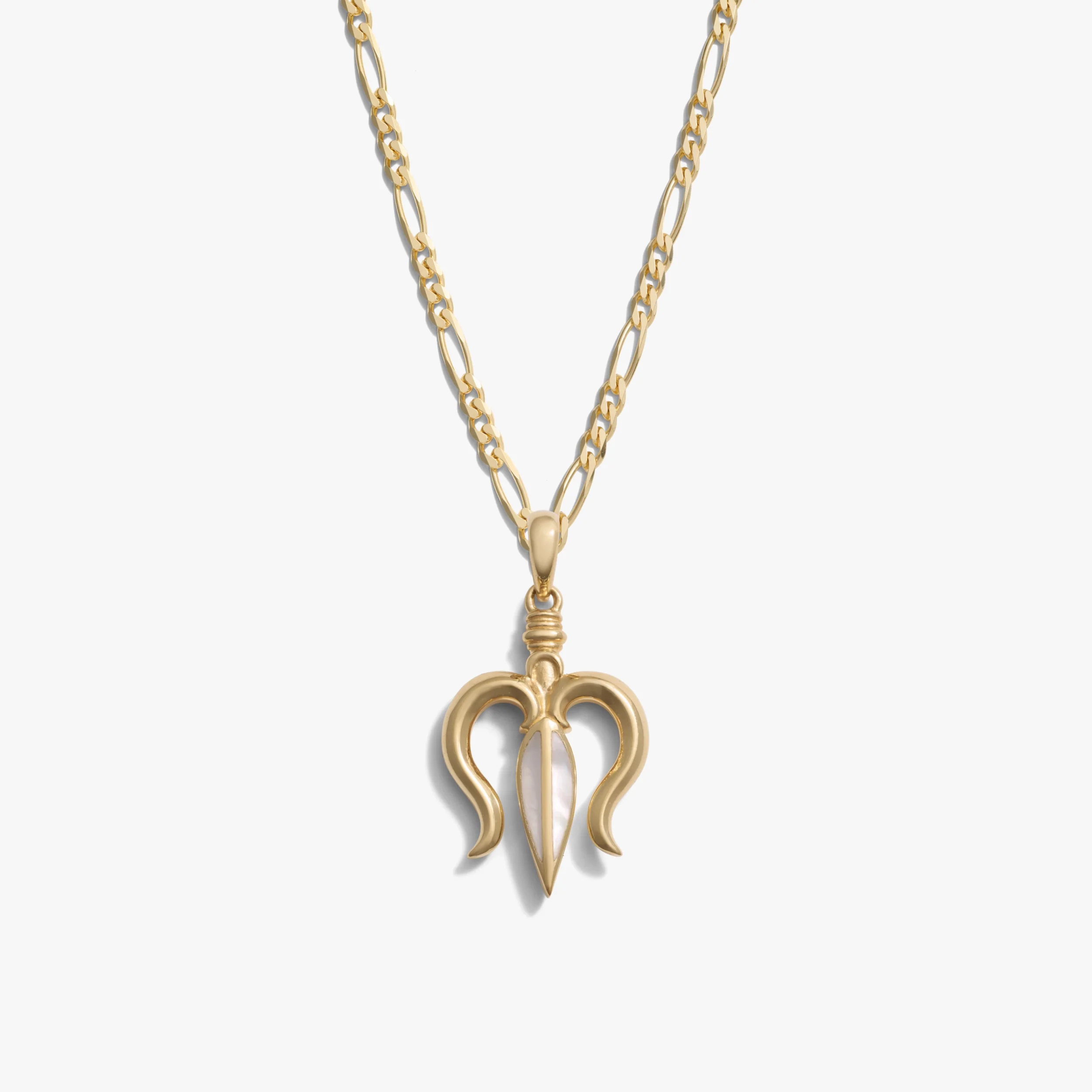 Mother of Pearl Trident Necklace