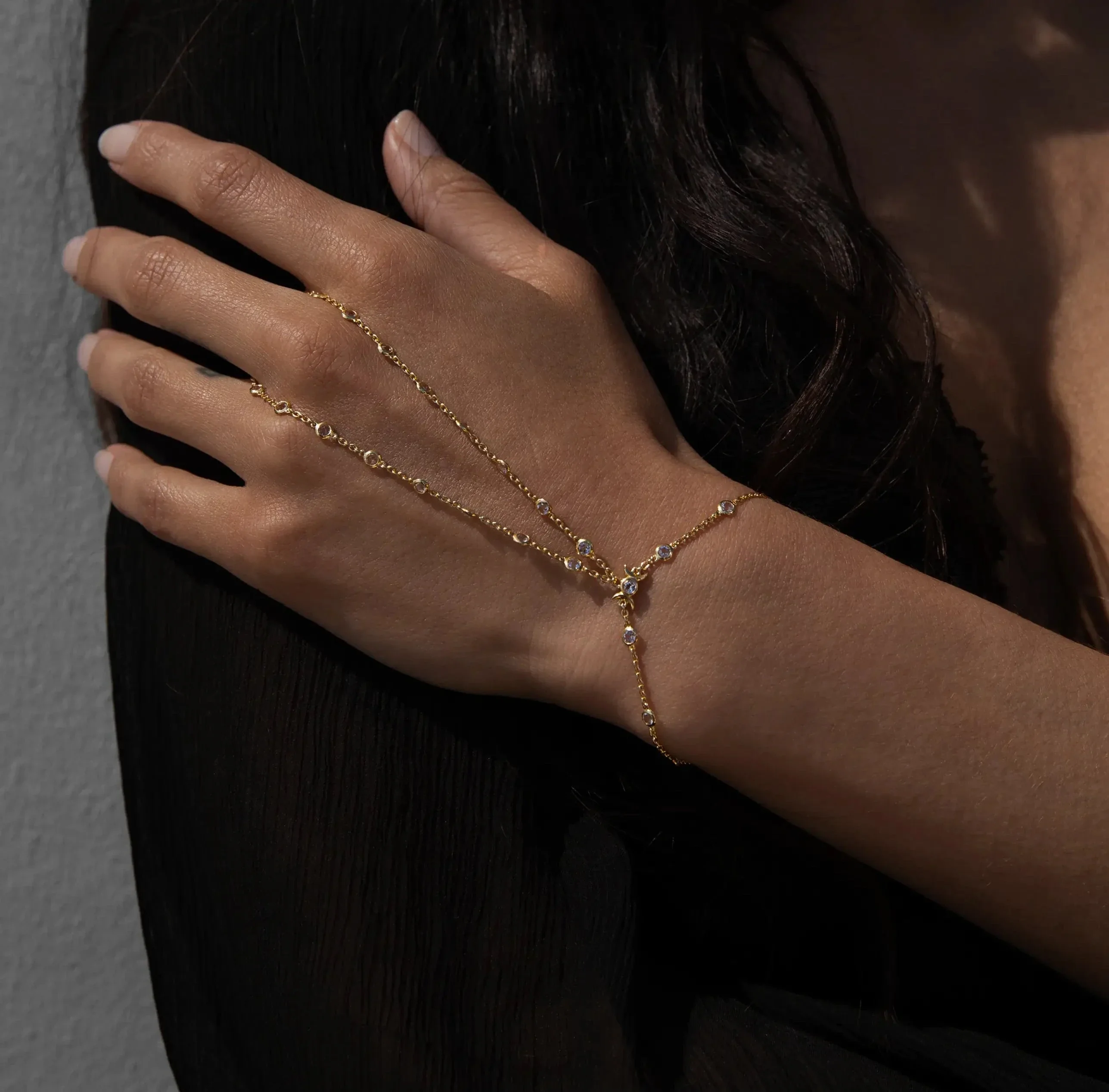 Triple Moon Hand Chain - Image 2