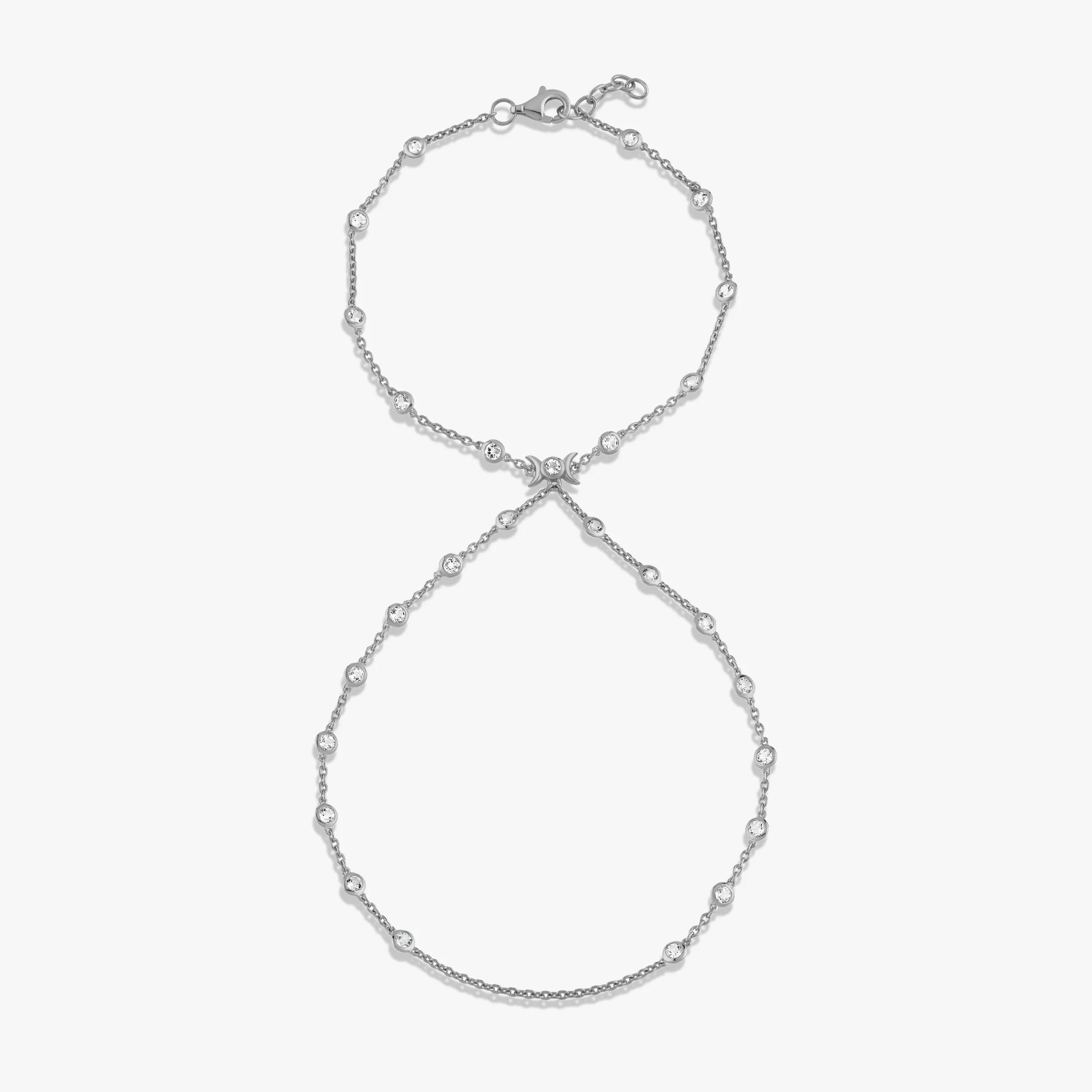 Triple Moon Hand Chain - Image 3