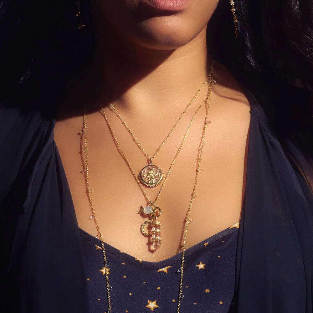 Mini Triple Moon Necklace - Image 4