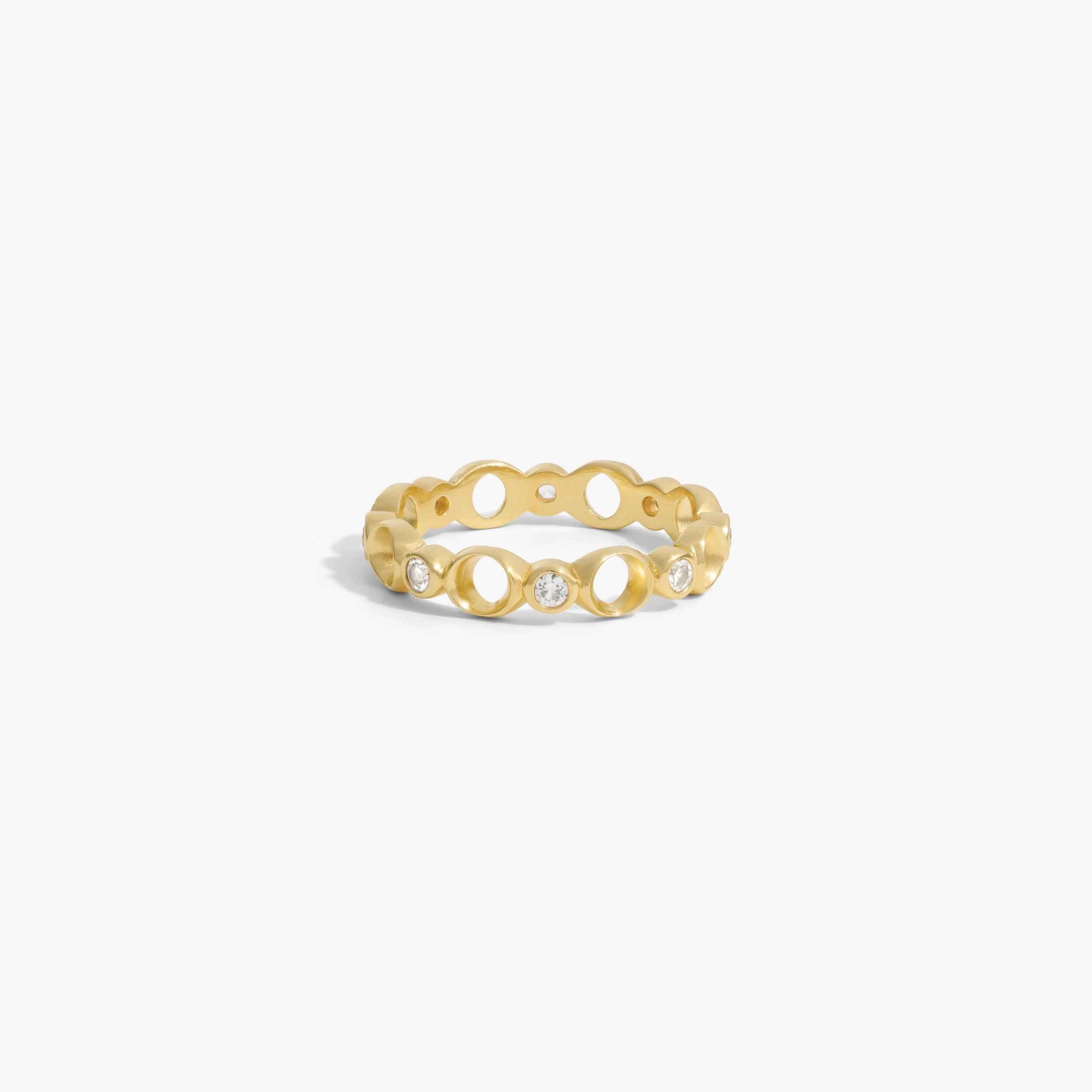 Sapphire Triple Moon Band
