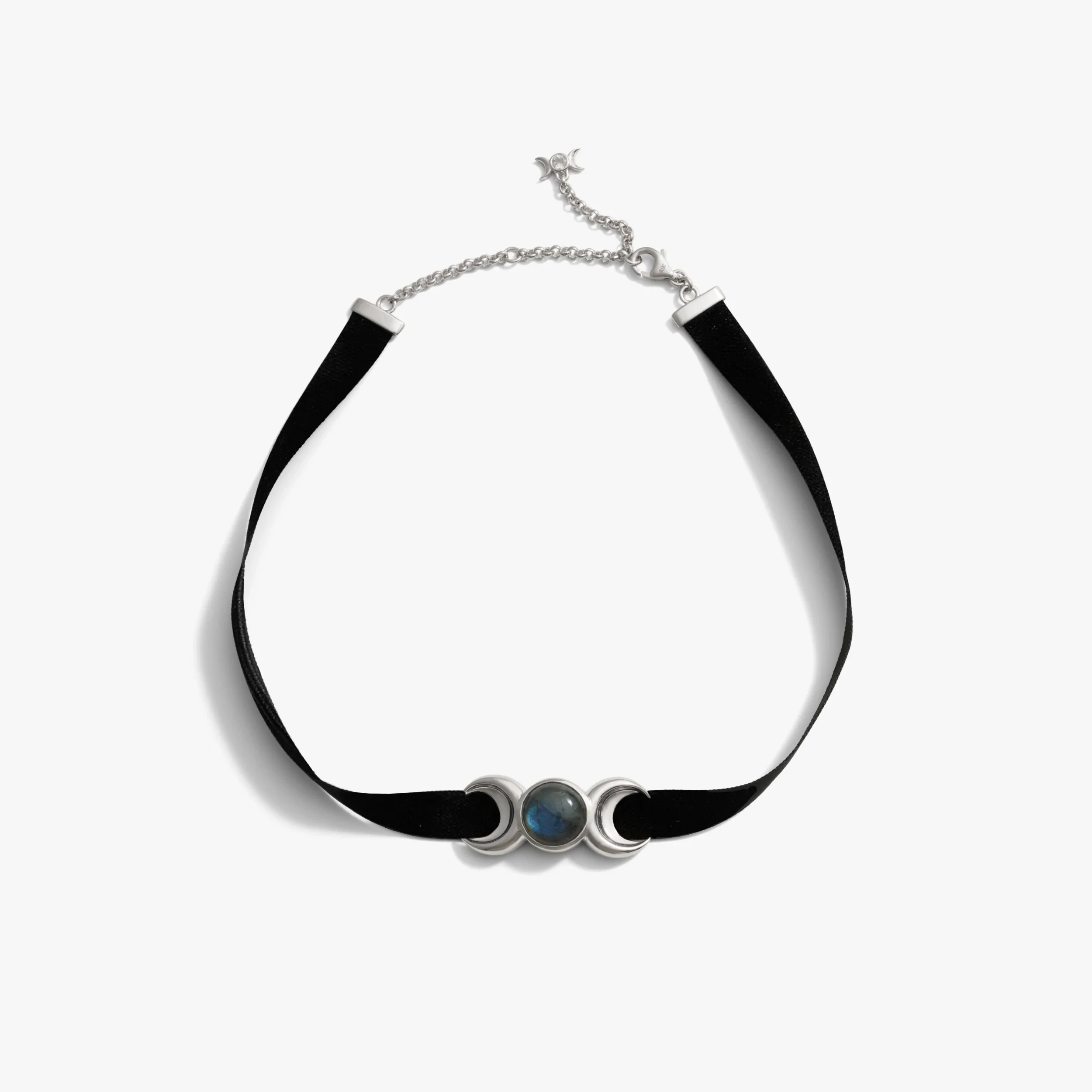 Triple Moon Velvet Choker - Image 3