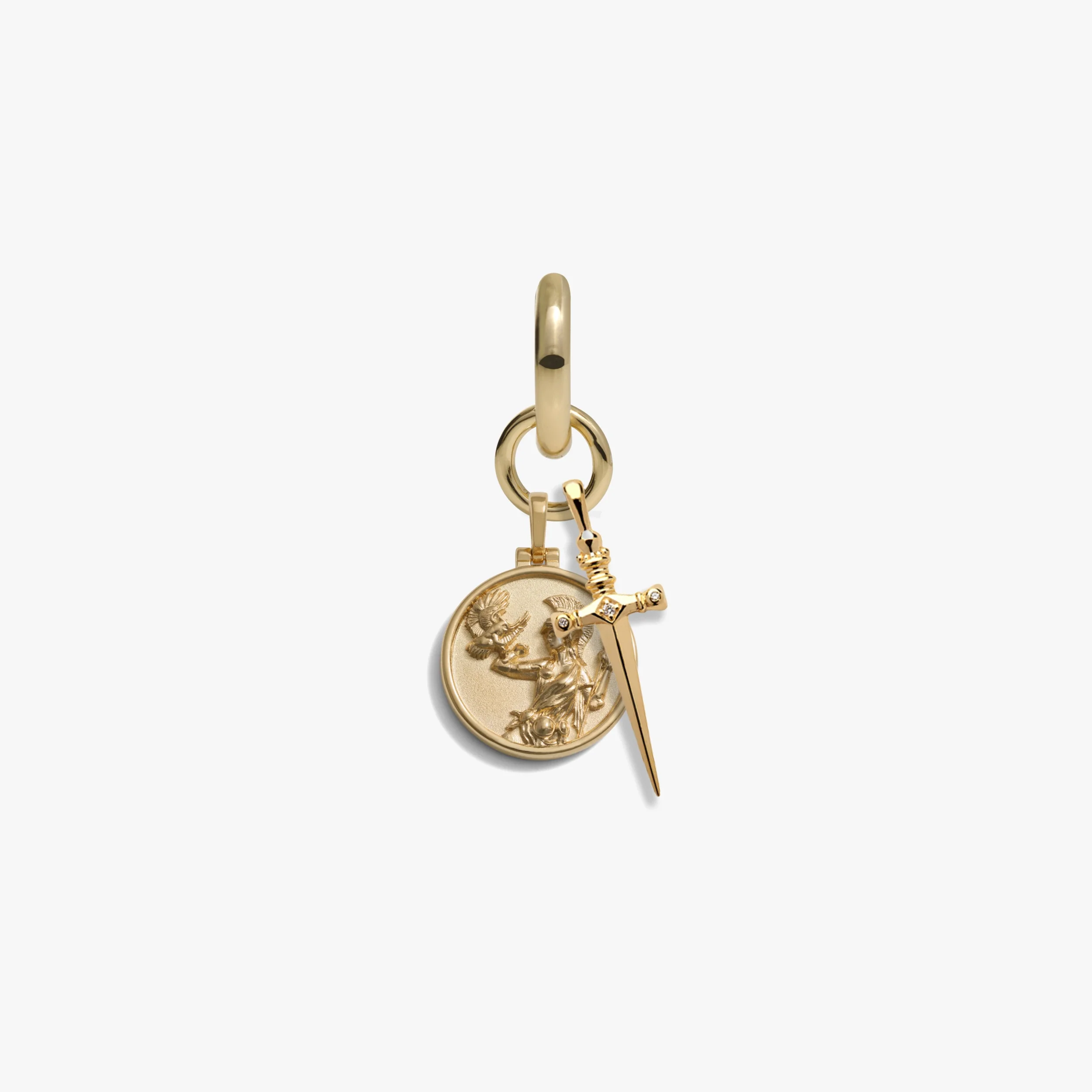 Warrior Goddess Charm Earring - Image 3