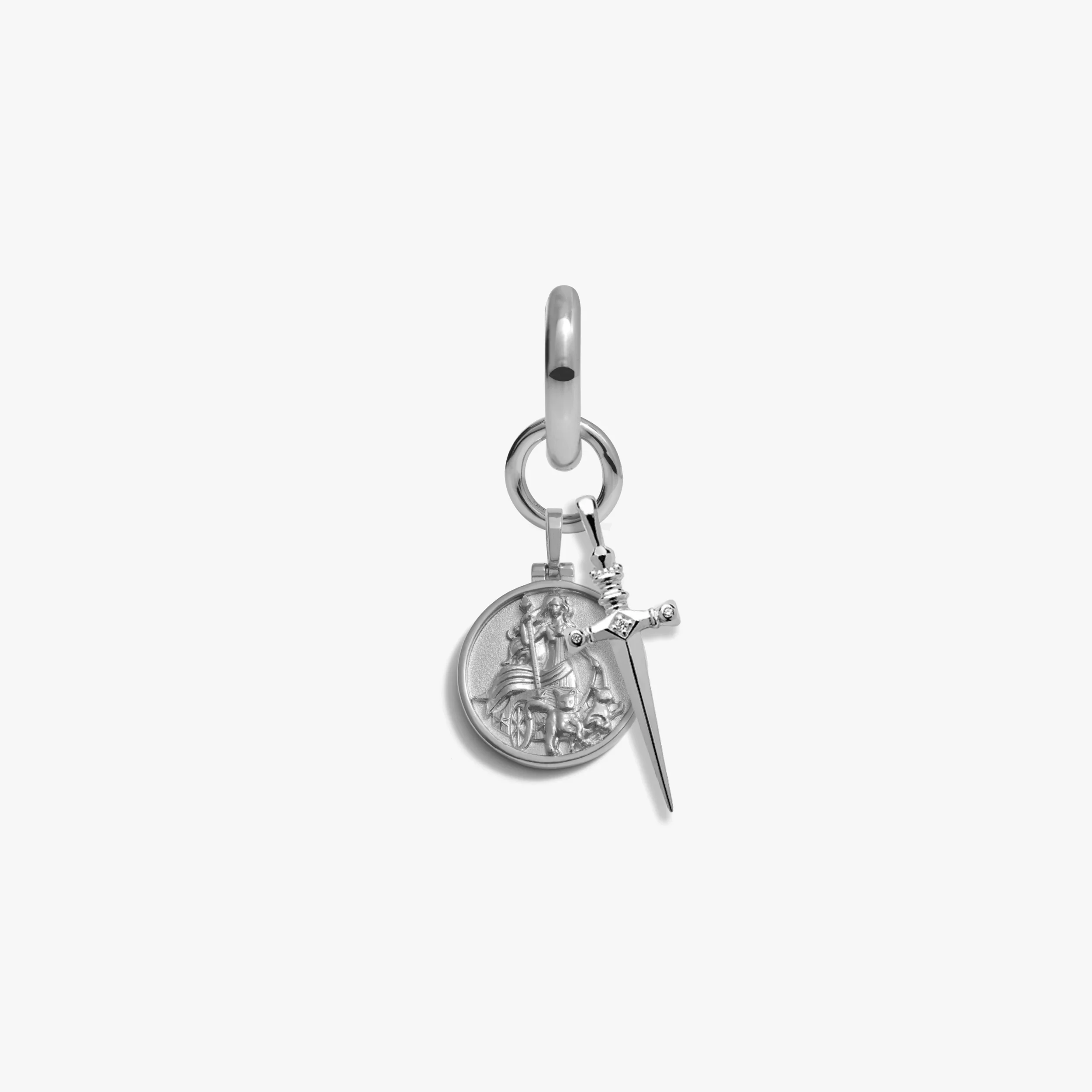Warrior Goddess Charm Earring - Image 5