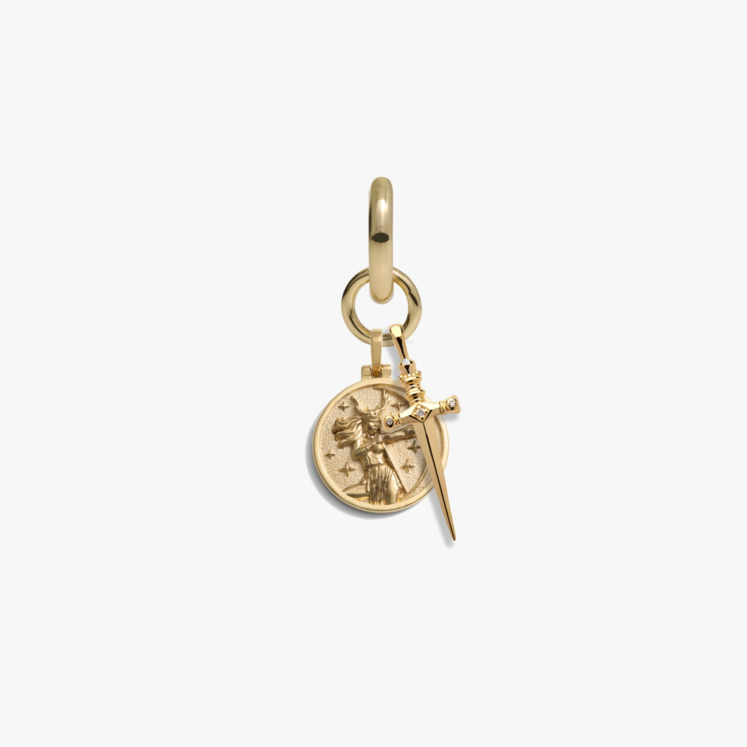 Warrior Goddess Charm Earring - Image 8