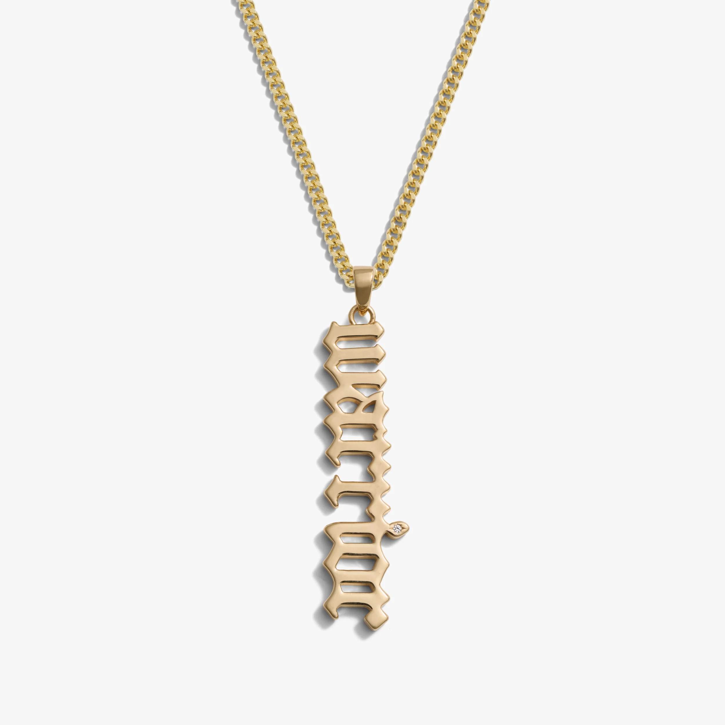 Warrior Nameplate Necklace