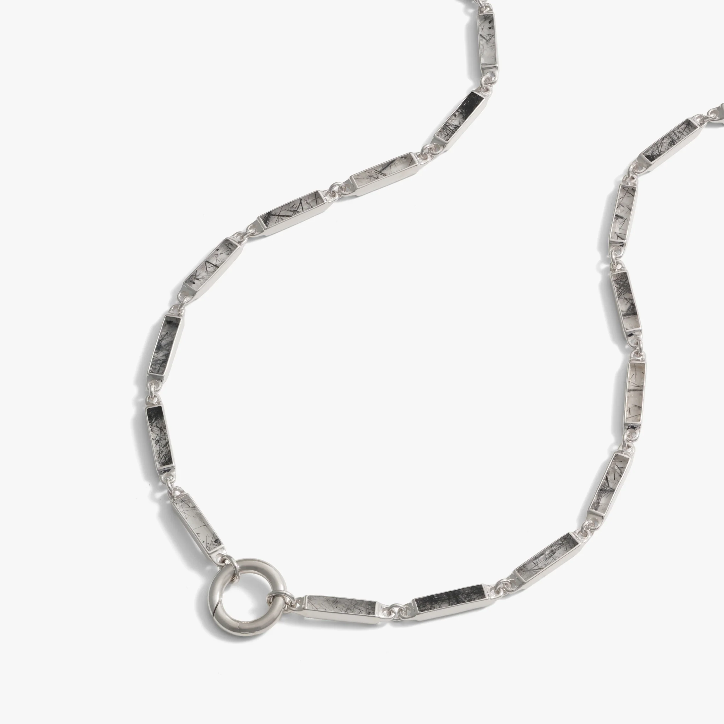Gemstone Bar Charm Necklace - Image 7