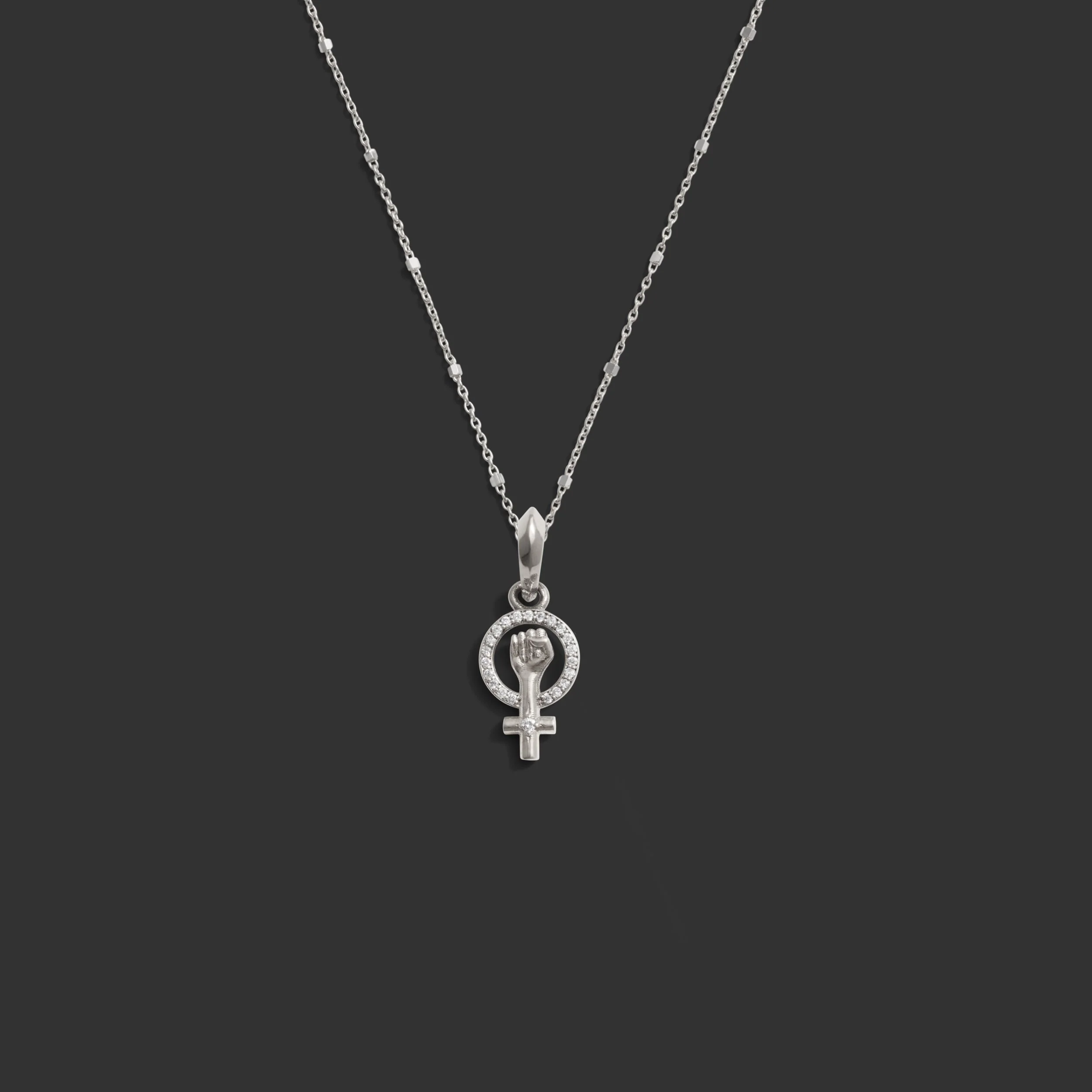 Diamond Woman Power Necklace - Image 3