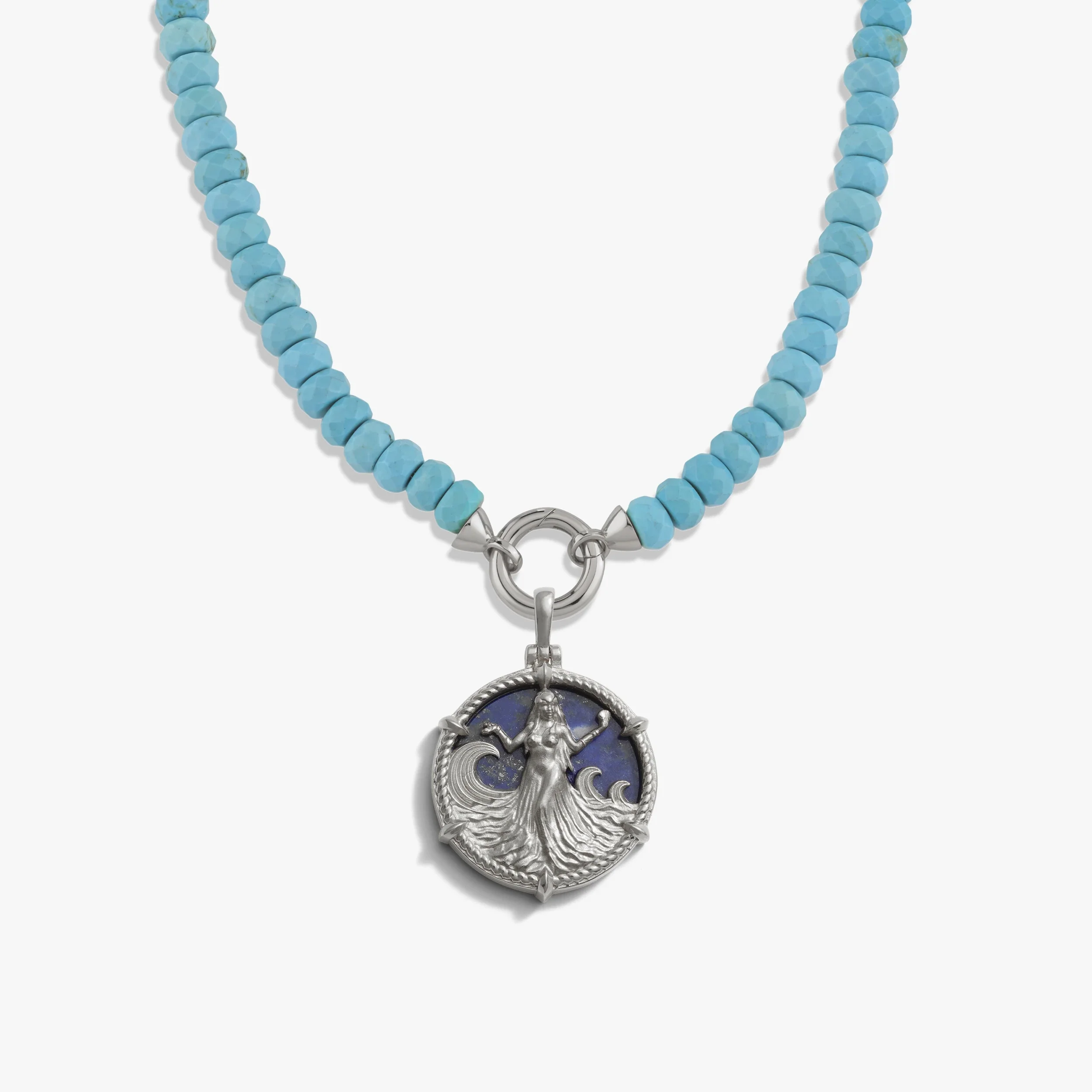 Yemaya Turquoise Charm Necklace - Image 3