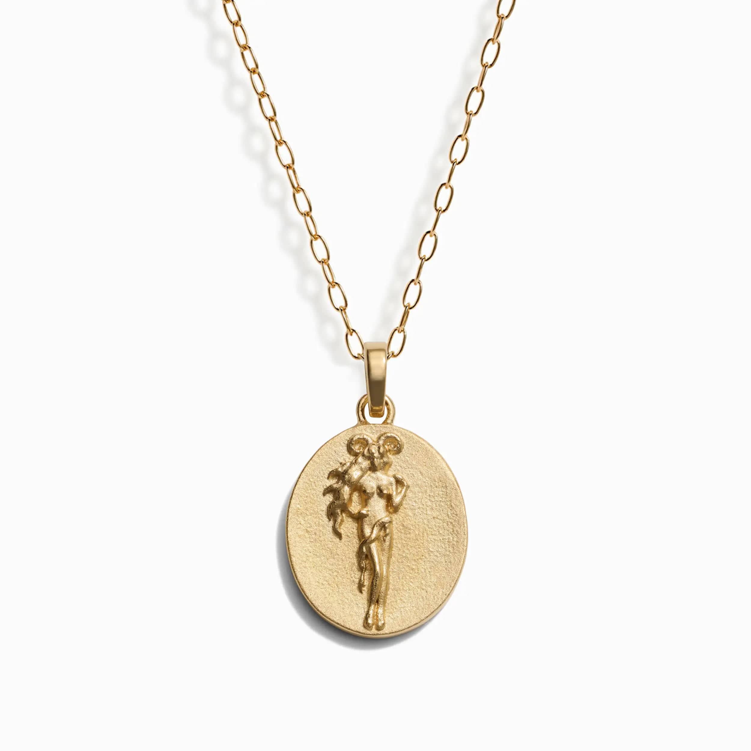 Zodiac Goddess Pendant + Mini Paperclip Chain - Image 12